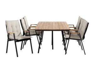Conjunto de mesa e cadeiras Comfort Garden 1572 (Cinzento claro)