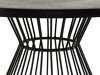 Asztal és szék garnitúra Comfort Garden 1527 (Fekete)