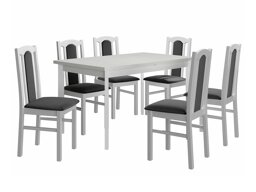 Маса и столове за трапезария Victorville 277 (Бял)