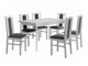 Маса и столове за трапезария Victorville 277 (Бял)