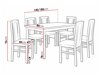 Маса и столове за трапезария Victorville 277 (Елша)