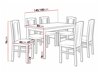 Маса и столове за трапезария Victorville 277 (Сонома дъб)