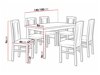 Маса и столове за трапезария Victorville 277 (Елша)