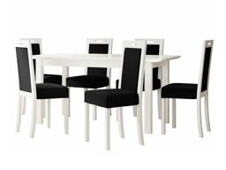Маса и столове за трапезария Victorville 278 (Бял)