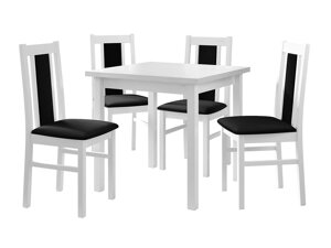 Маса и столове за трапезария Victorville 279 (Бял)