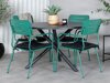 Conjunto de mesa y sillas Dallas 3847 (Verde)