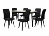 Маса и столове за трапезария Victorville 292 (Бял + Черен)