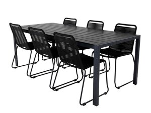 Σετ Τραπέζι και καρέκλες Dallas 3860 (Μαύρο)
