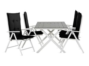 Conjunto de mesa y sillas Comfort Garden 1487 (Negro)