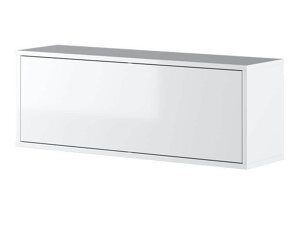 Fali szekrény Concept Pro Lenart AH154 (Fényes fehér + Fehér)