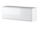 Armario de pared Concept Pro Lenart AH154 (Blanco brillante + Blanco)