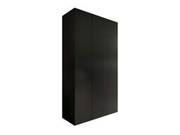 Kleiderschrank Charlotte H114 (Schwarz)