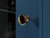 Βιτρίνα Madison AF100 (Σκούρο μπλε + Χρυσό)