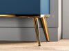 TV stol Madison AF106 (Tamno plava + Zlatno)