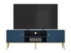 Mesa para TV Madison AF106 (Azul escuro + Dourado)