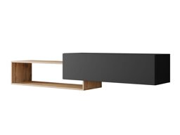 Mueble TV Utica 117 (Negro + Wotan roble)