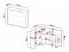 Kutni uredski stol Concept Pro Lenart AH102 (Bijela)