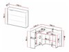 Kutni uredski stol Concept Pro Lenart AH102 (Siva)
