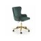 Silla de oficina Houston 1408 (Verde + Dorado)