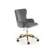 Silla de oficina Houston 1408 (Gris + Dorado)