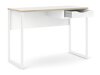 Uredski stol Tustin 194 (Mat bijela + Svijetlo smeđa)
