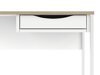 Uredski stol Tustin 194 (Mat bijela + Svijetlo smeđa)