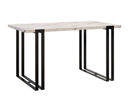 Tisch Comfivo 179 (Weiß Marmuro + Schwarz)