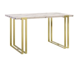 Asztal Comfivo 179 (Fehér Marmuro + Aranysárga)
