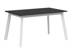 Τραπέζι Boston CE125 (Μαύρο ματ + Άσπρο)