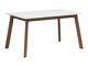 Asztal Boston CE125 (Fényes fehér + Sötét delanói tölgy)