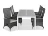 Conjunto de mesa y sillas Riverside 433 (Gris claro)