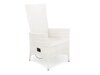 Conjunto de mesa e cadeiras Comfort Garden 1389 (Branco + Preto)