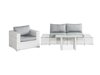 Conjunto de mobiliário para o exterior Comfort Garden 1420 (Branco + Cinzento)