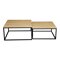 Conjunto mesa de centro Oswego 101 (Craft roble + Negro)