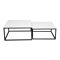 Ensemble tables basses Oswego 101 (Blanc + Noir)