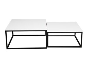 Conjunto mesa de centro Oswego 101 (Blanco + Negro)