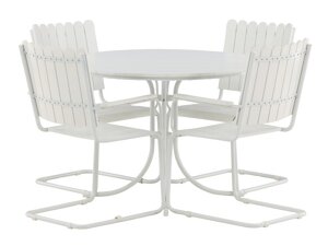 Stalo ir kėdžių komplektas Dallas 2207 (Balta)