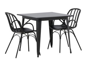 Маса и столове за трапезария Dallas 3897 (Черен)
