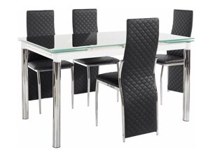 Маса и столове за трапезария Tulsa 595 (Черен)