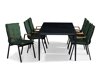 Asztal és szék garnitúra Comfort Garden 1402 (Zöld)