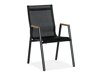 Conjunto de mesa y sillas Comfort Garden 1402 (Negro)