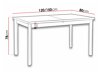 Table Victorville 131 (Blanc)