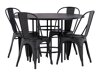 Маса и столове за трапезария Dallas 3921 (Черен)