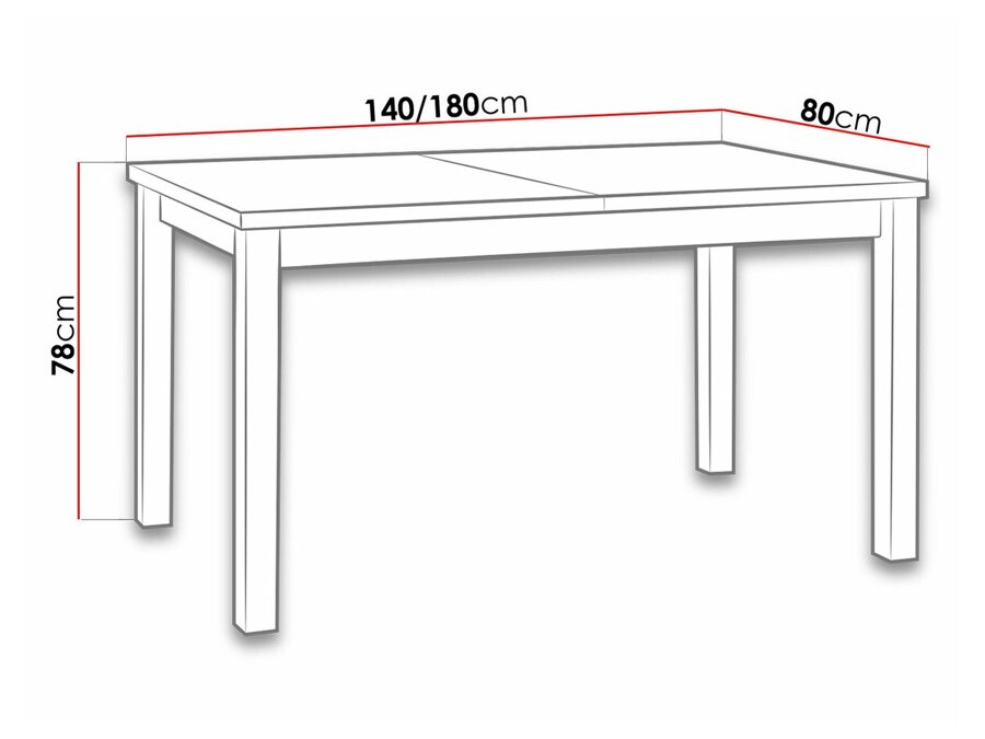 Asztal Victorville 122 (Égerfa)