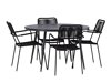 Asztal és szék garnitúra Dallas 3924 (Fekete)
