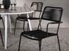 Tisch und Stühle Dallas 3924 (Weiß + Grau)