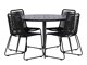 Tisch und Stühle Dallas 3925 (Schwarz)