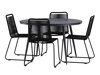 Conjunto de mesa y sillas Dallas 3925 (Negro)