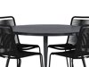 Asztal és szék garnitúra Dallas 3925 (Fekete)