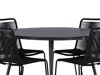 Conjunto de mesa y sillas Dallas 3925 (Negro)